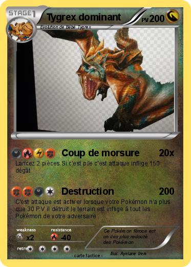 Pokemon Tygrex dominant
