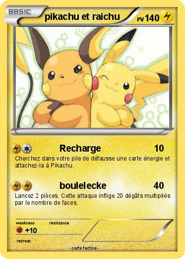 Pokemon pikachu et raichu