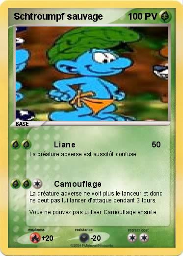 Pokemon Schtroumpf sauvage