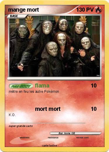 Pokemon mange mort
