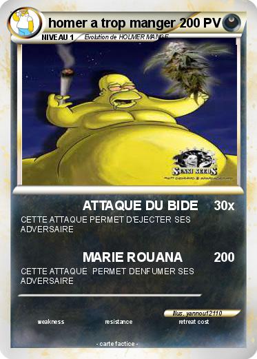 Pokemon homer a trop manger