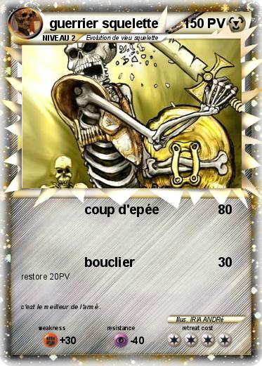 Pokemon guerrier squelette