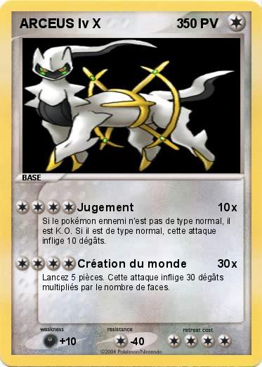 Pokemon ARCEUS lv X                     3