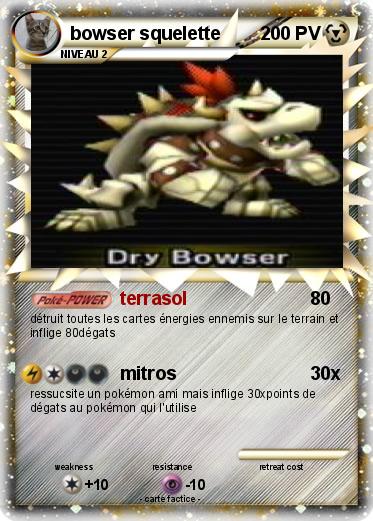 Pokemon bowser squelette