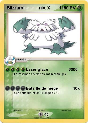 Pokemon Blizzaroi            niv. X       1