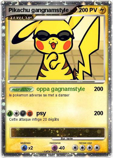 Pokemon Pikachu gangnamstyle