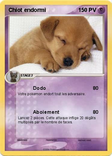 Pokemon Chiot endormi