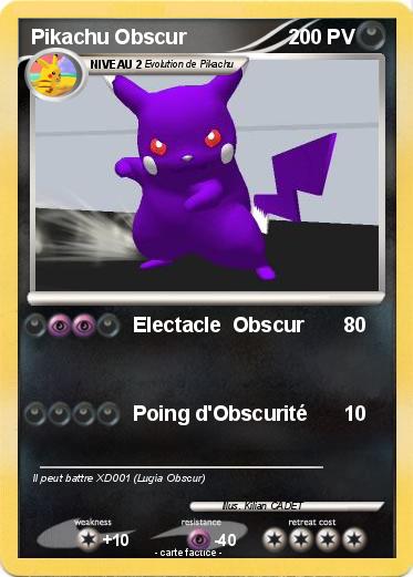Pokemon Pikachu Obscur