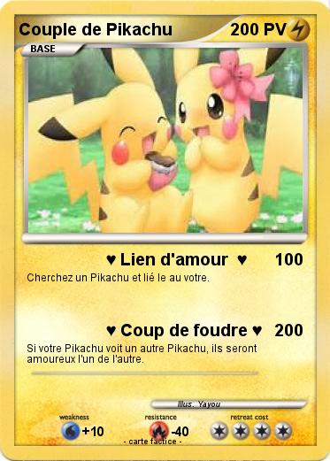 Pokemon Couple de Pikachu