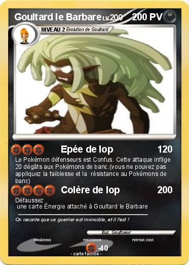 Pokemon Goultard le Barbare