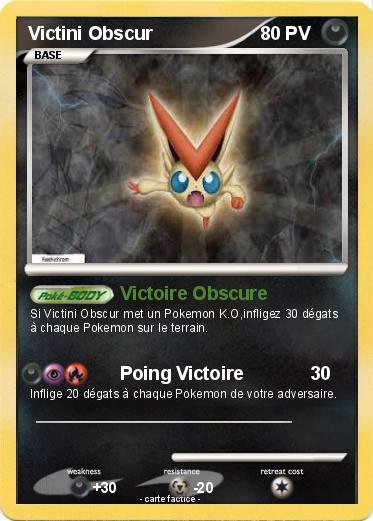 Pokemon Victini Obscur