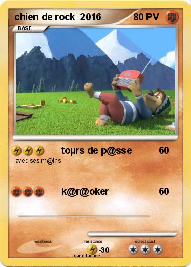 Pokemon chien de rock  2016