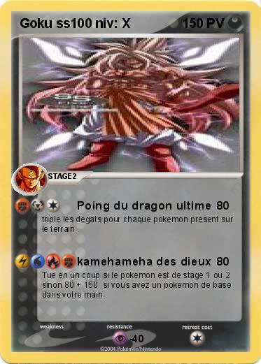 Pokemon Goku ss100 niv: X
