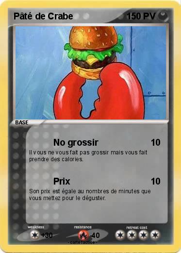Pokemon Pâté de Crabe