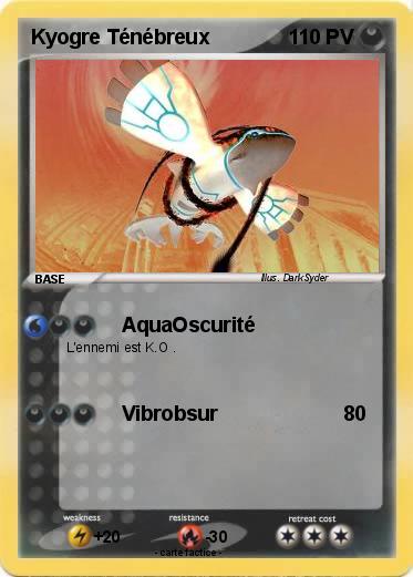 Pokemon Kyogre Ténébreux