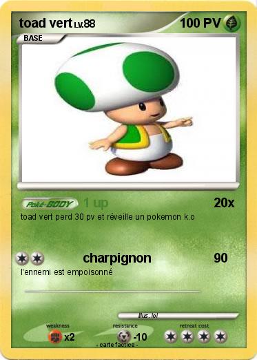 Pokemon toad vert