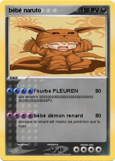 Pokemon bébé naruto