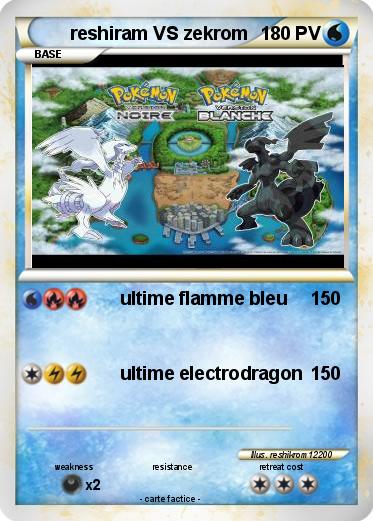 Pokemon reshiram VS zekrom