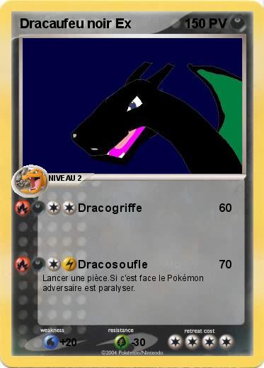 Pokemon Dracaufeu noir Ex