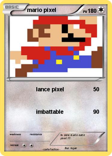 Pokemon mario pixel