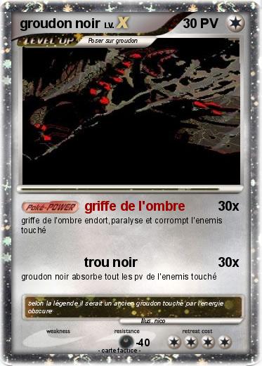 Pokemon groudon noir