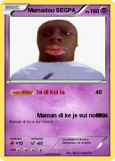 Pokemon Mamadou SEGPA