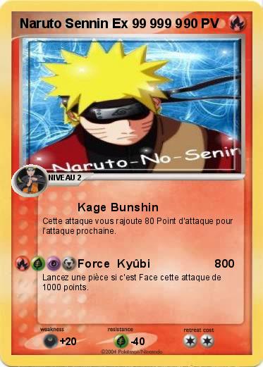 Pokemon Naruto Sennin Ex 99 999 9 