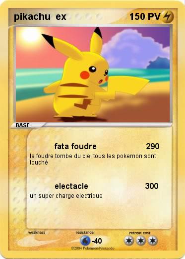 Pokemon pikachu  ex            