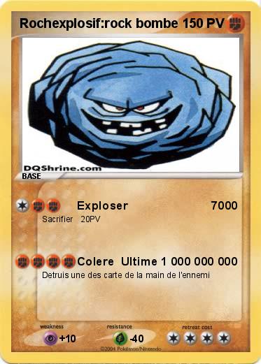 Pokemon Rochexplosif:rock bombe