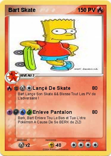 Pokemon Bart Skate
