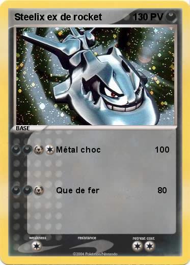 Pokemon Steelix ex de rocket