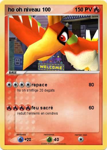 Pokemon ho oh niveau 100