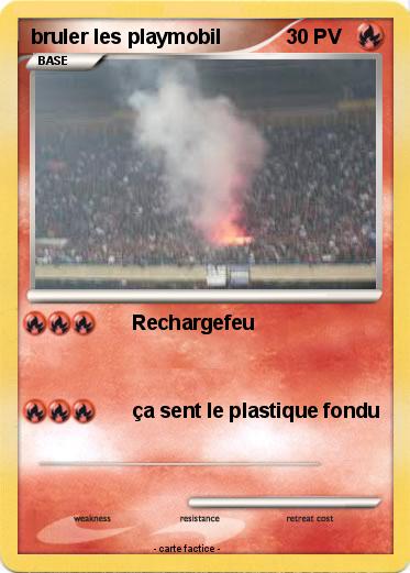 Pokemon bruler les playmobil