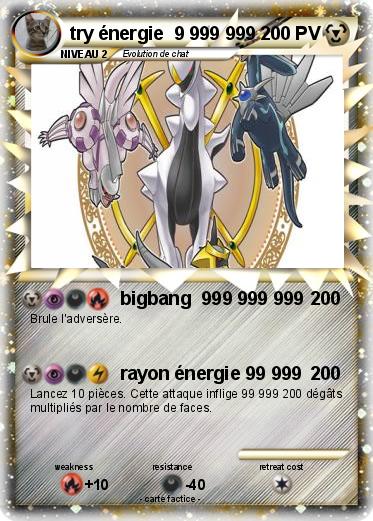 Pokemon try énergie  9 999 999