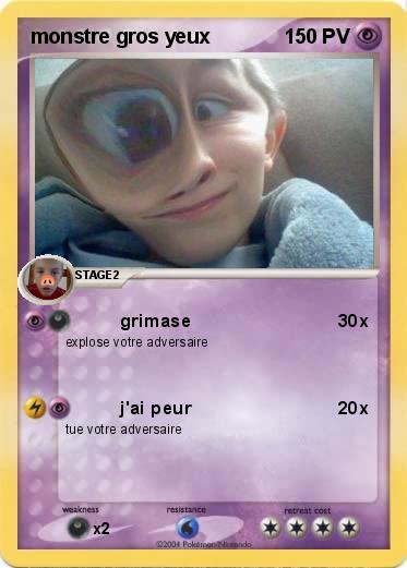Pokemon monstre gros yeux