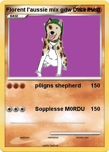 Pokemon Florent l'aussie mix gdw Deceased
