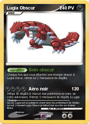 Pokemon Lugia Obscur                    2