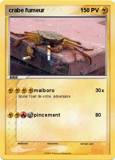 Pokemon crabe fumeur