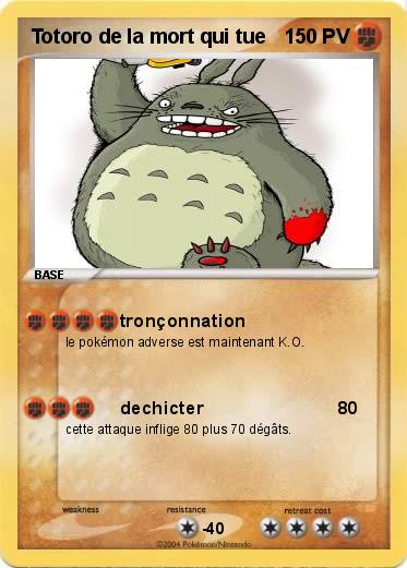 Pokemon Totoro de la mort qui tue