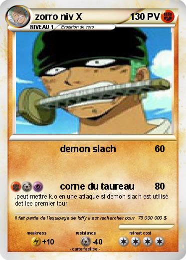 Pokemon zorro niv X