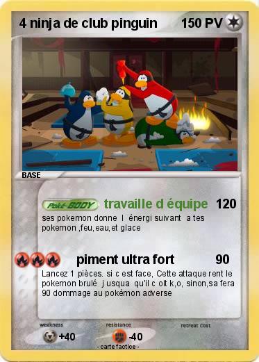 Pokemon 4 ninja de club pinguin