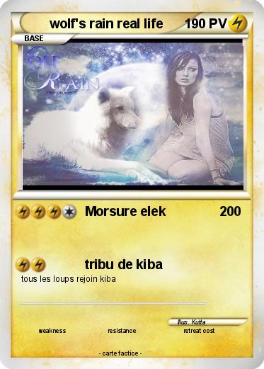 Pokemon wolf's rain real life