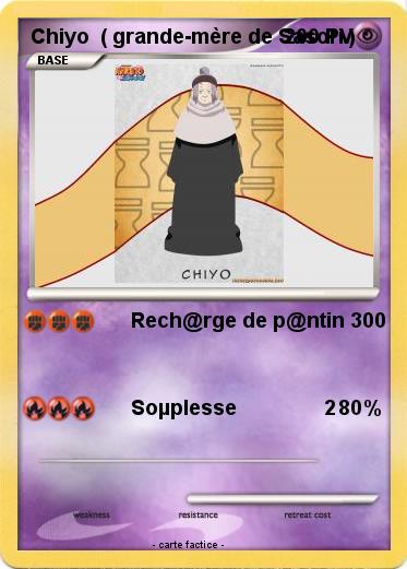 Pokemon Chiyo  ( grande-mère de Sasori )