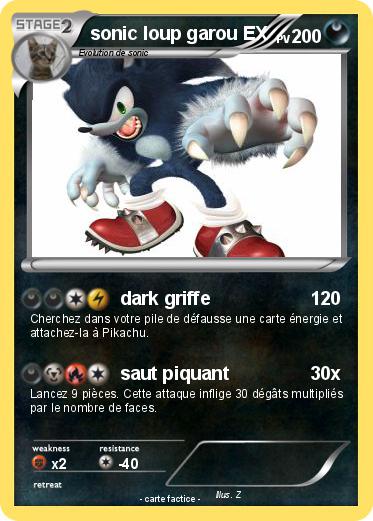 Pokemon sonic loup garou EX