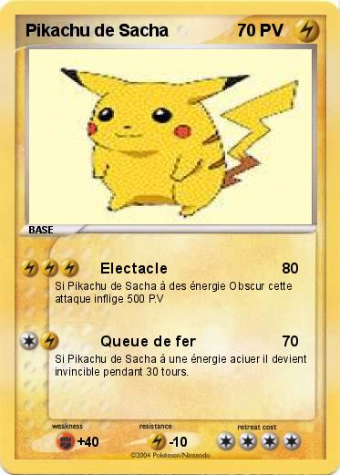 Pokemon Pikachu de Sacha