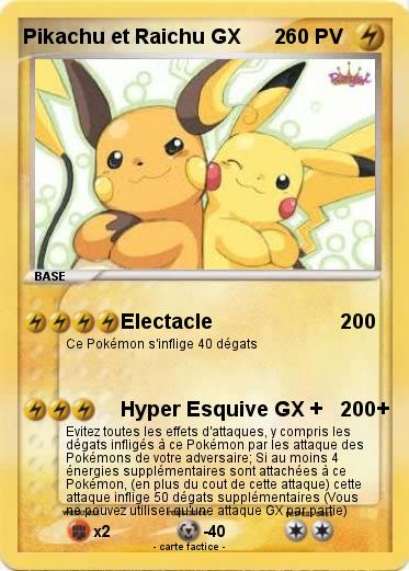 Pokemon Pikachu et Raichu GX      2