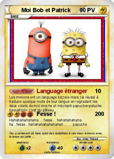 Pokemon Moi Bob et Patrick