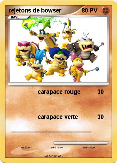 Pokemon rejetons de bowser