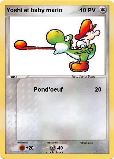 Pokemon Yoshi et baby mario