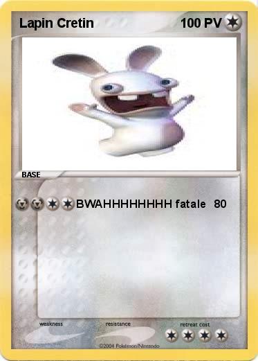 Pokemon Lapin Cretin